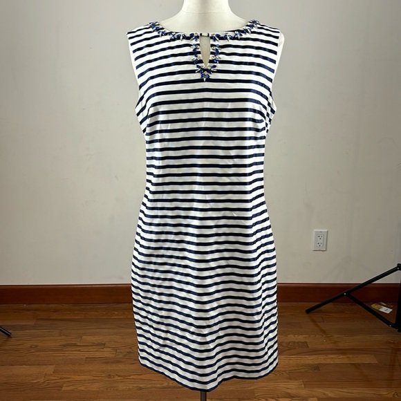 Ellen Tracy lined, sleeveless dress with embellishments. Women’s size 12 - Picture 1 of 6